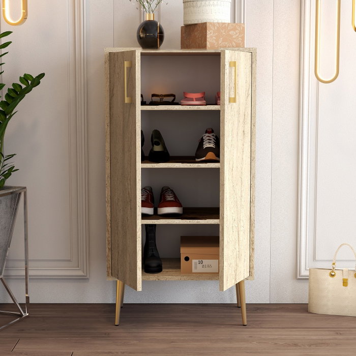 Hanah Home Prag - Travertine Armario para Zapatos